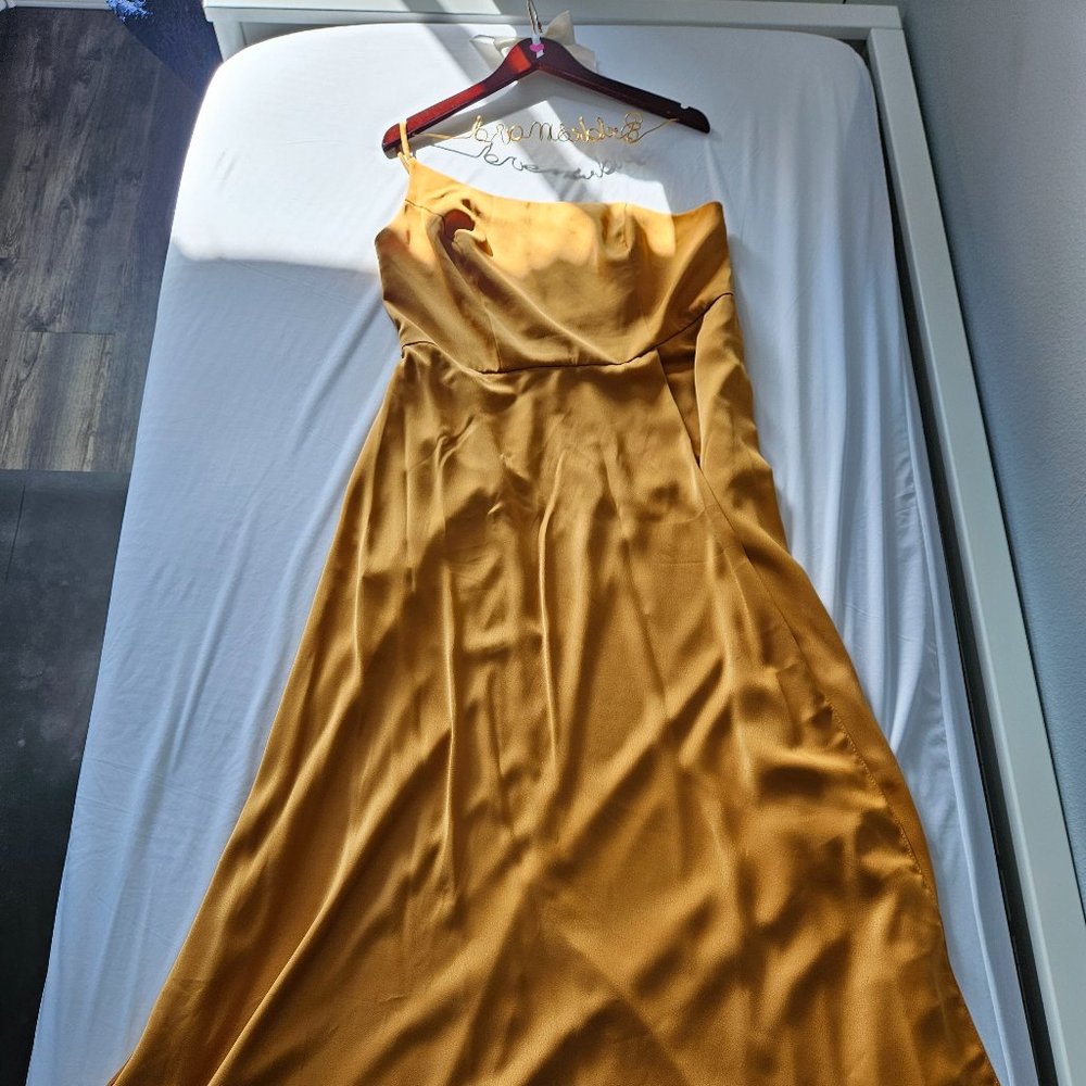 Yellow/Marigold Formal Dress - Bridesmaid/Prom/Wedding Guest